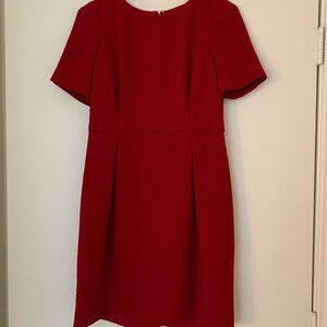J.Crew red cocktail dress